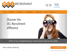 Tablet Screenshot of dclrecruitment.com.au